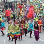 Beer europe garden festivals oktoberfest festival friends sitting happy band front couples two stock